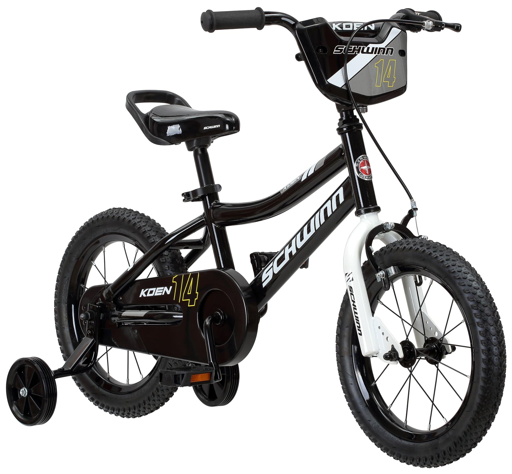 Schwinn Koen Bike, 16 Inch Bike for Kids Ages 3-7, SmartStart Ergonomic Design for Kids, Adjustable Seat Grows with your Child, Rear Coaster Brake and Front Caliper Brake, Training Bicycle