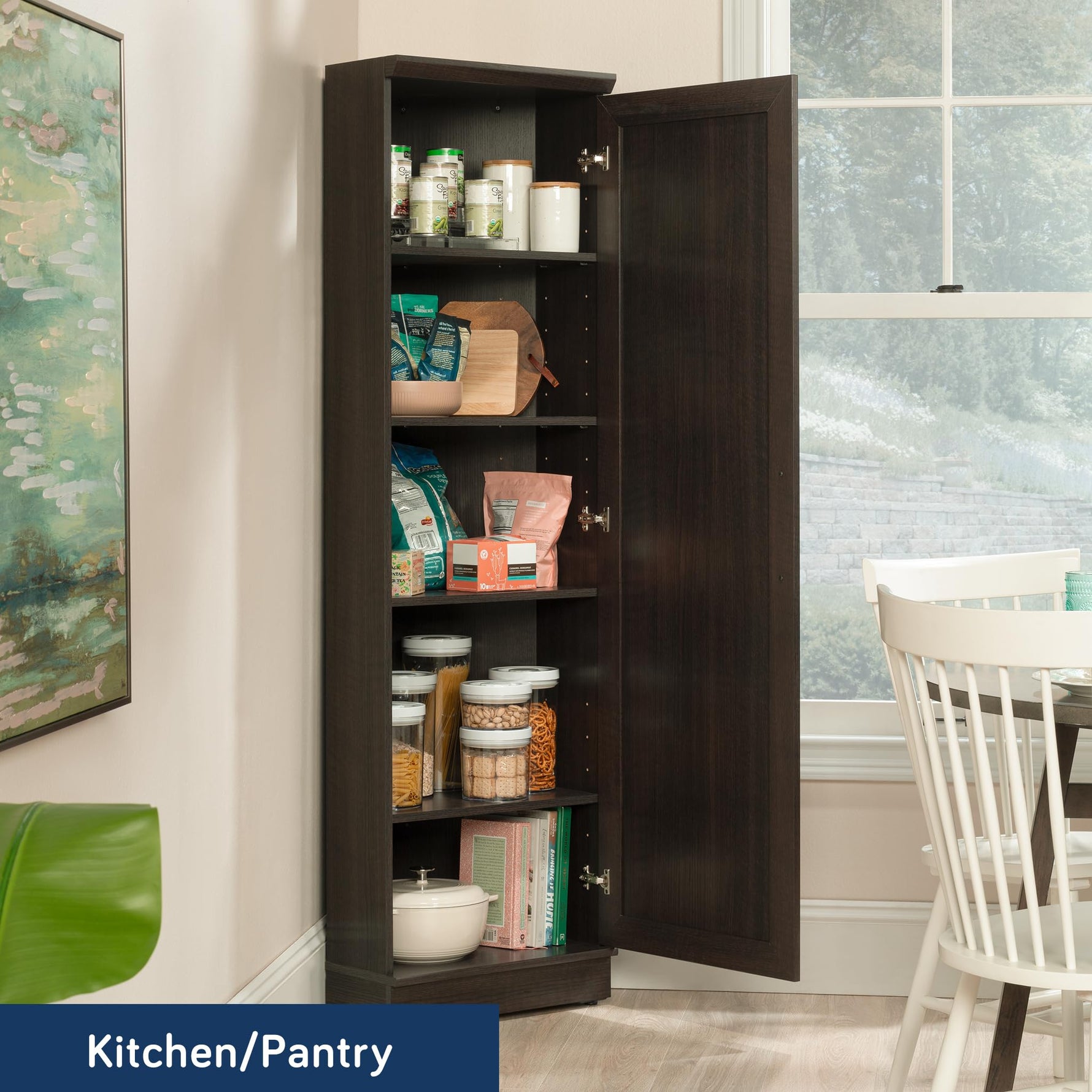Sauder Homeplus Corner Cabinet, Dakota Oak Finish