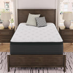 Signature Design by Ashley Chime 12 Inch Hybrid Full Mattress, Memory Foam with Lumbar Support, High-Density Foam & Pocketed Coils for Comfort & Back Support, Mattresses in a Box, Full Size