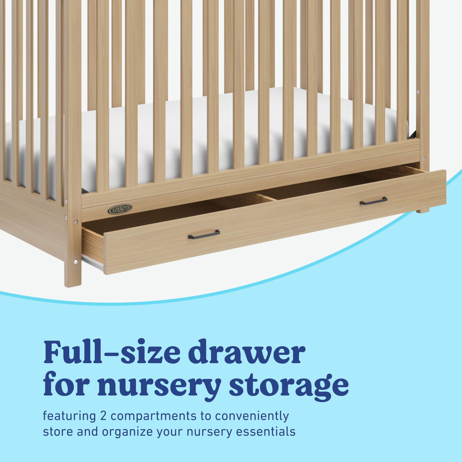 Graco Benton 5-in-1 Convertible Crib – GREENGUARD Gold Certified, Converts from Baby Crib to Toddler Bed, Daybed and Full-Size Bed, Fits Standard Full-Size Crib Mattress (White)