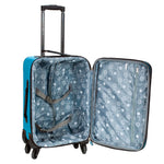 Rockland Pasadena Expandable Spinner Carry-on 19", Black