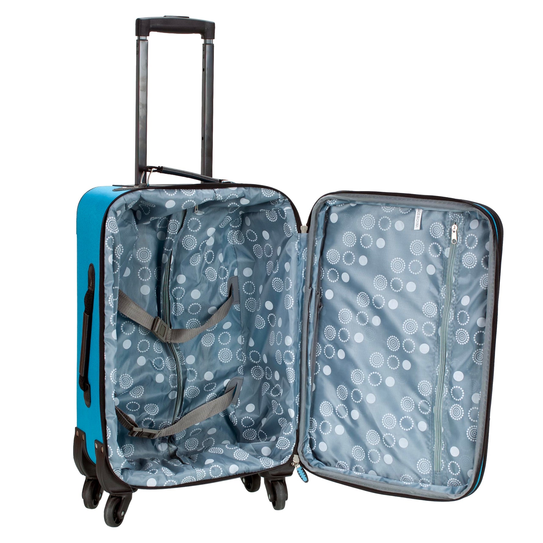Rockland Pasadena Expandable Spinner Carry-on 19", Black