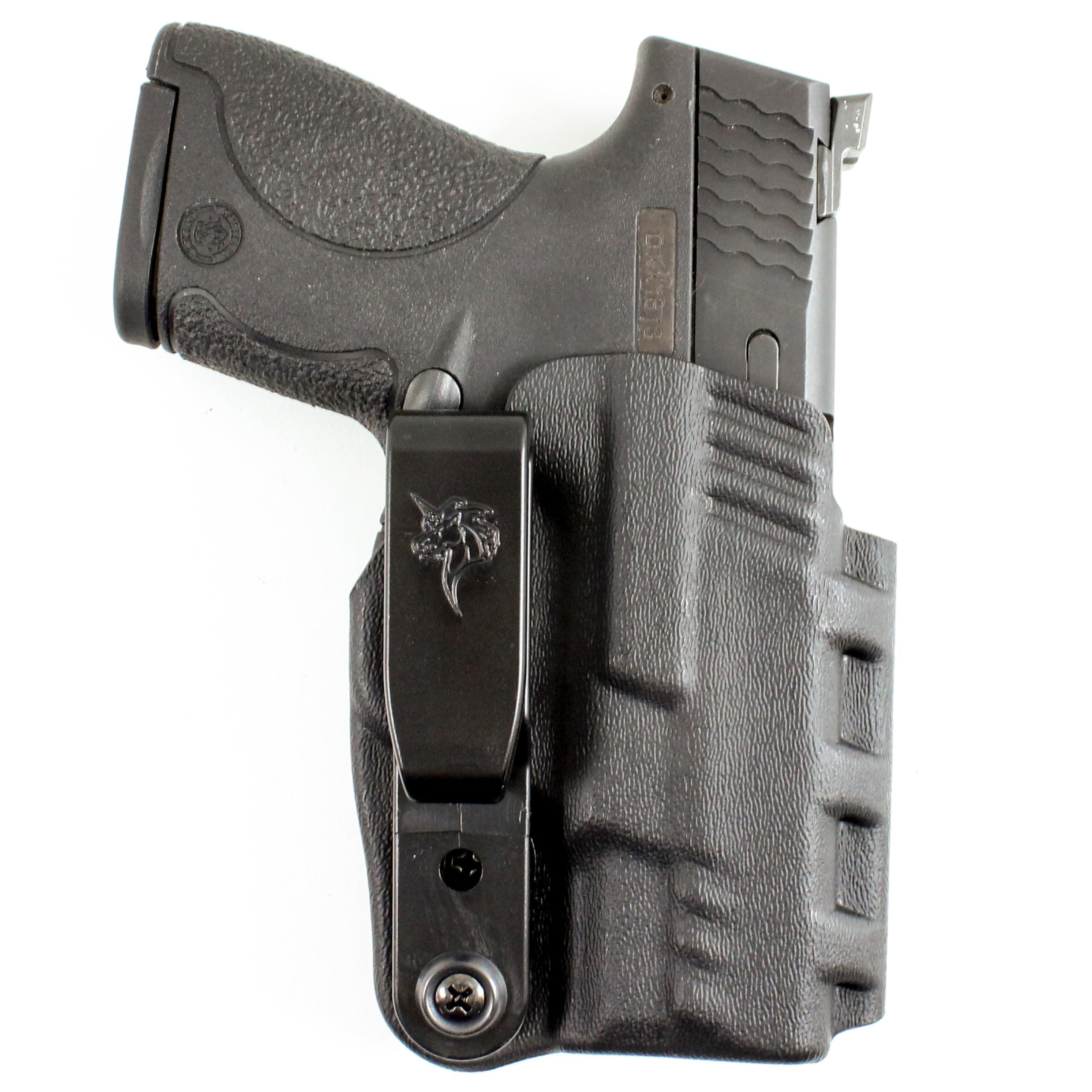 DeSantis Slim Tuk IWB Holster for Men and Women - Holster IWB, Conceal Carry, Fits the S&W M&P Shield 9/40, 9 Shield Plus w/or w/Out Red Dot - Ambidextrous, Black