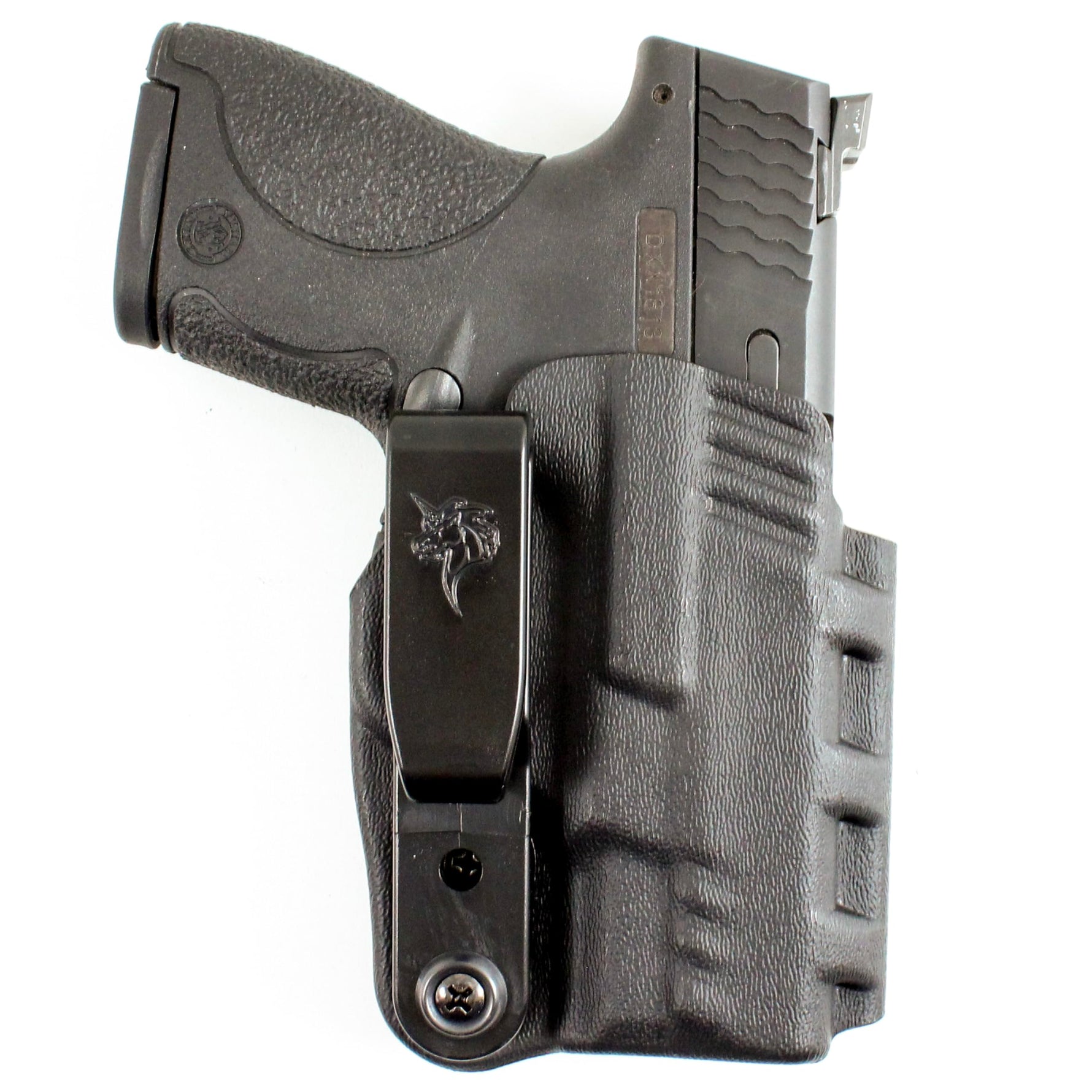 DeSantis Slim Tuk IWB Holster for Men and Women - Holster IWB, Conceal Carry, Fits the S&W M&P Shield 9/40, 9 Shield Plus w/or w/Out Red Dot - Ambidextrous, Black
