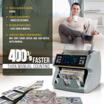 KOLIBRI Money Counter Machine I LCD Display I Business Grade I Advanced IR/UV/MG/MT/DD/HLF Detection I Mixed Denomination (USD) I 1,200 Notes/Min I 3-Year Warranty I KBR-1500 V2