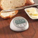 Taylor Digital Timer Counts Up and Down for School, Learning, Projects, and Kitchen Tasks, Super Loud Digital Timer, Gray
