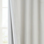 HPD Half Price Drapes - Faux Linen Curtains for Living Room (1 Panel) - 50W X 96L - Textured Room Darkening Curtains for Bedroom 96 Inches Long - Drapes for Home Decor, Birch