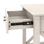 Bush Home End Table with Drawer, Nightstand with Storage, Living Room and Bedroom Furniture, Key West Collection, Washed Gray
