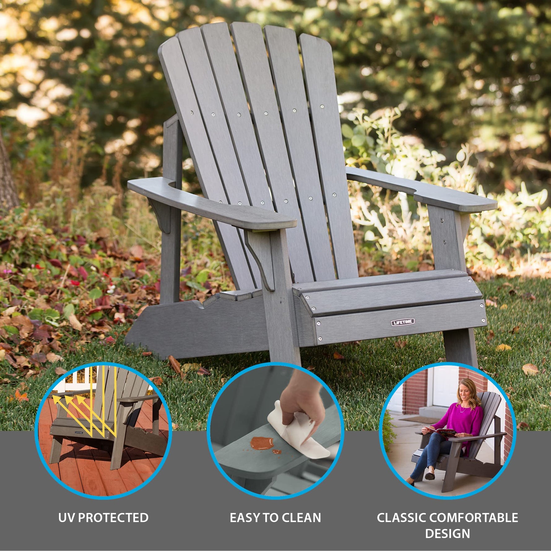 Lifetime Faux Wood Adirondack Chair
