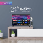 Supersonic SC-2426SDVD 24-inch LED Smart HDTV w/DVD Player, ATSC & NTSC System, 3X HDMI, 1080p, WiFi, USB, Multi Language OSD, AC/DC Compatible for Home, Kitchen, or RV Camper, DC Car Cord Included