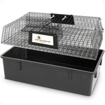Rugged Ranch Ratinator Live Rat and Mouse Trap Cage, Humane Multi Catch Rodent Control - Indoor or Outdoor Large Metal Wire Catcher with Dual Door for Rats and Mice