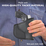 Desantis Nemesis Pocket Holster - Gun Pocket Holsters for Concealed Carry, Fits The S&W J Frame 2"- 2 1/4", M&P 340 2", Taurus 85 2", S&W Bodyguard 38, Kimber K6S 2" - Ambidextrous, Black