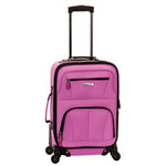 Rockland Pasadena Expandable Spinner Carry-on 19", Black