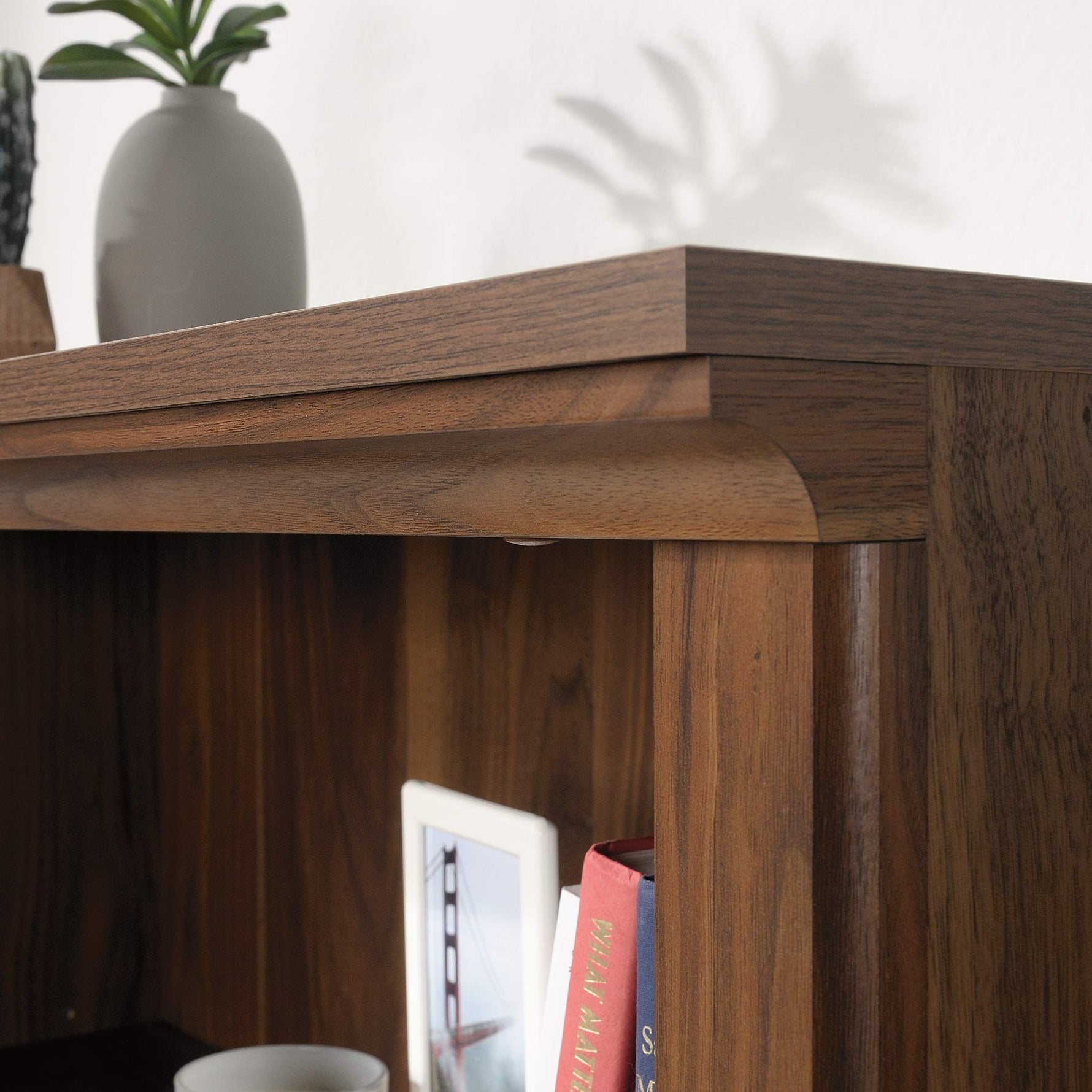 Sauder Miscellaneous Storage 3-Shelf Bookcase/ Book shelf, Oiled Oak finish