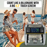 KOLIBRI Money Counter Machine I LCD Display I Business Grade I Advanced IR/UV/MG/MT/DD/HLF Detection I Mixed Denomination (USD) I 1,200 Notes/Min I 3-Year Warranty I KBR-1500 V2