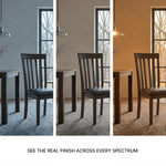 Signature Design by Ashley Hammis Rake Back Dining Room Chair, Set of 2, Dark Brown