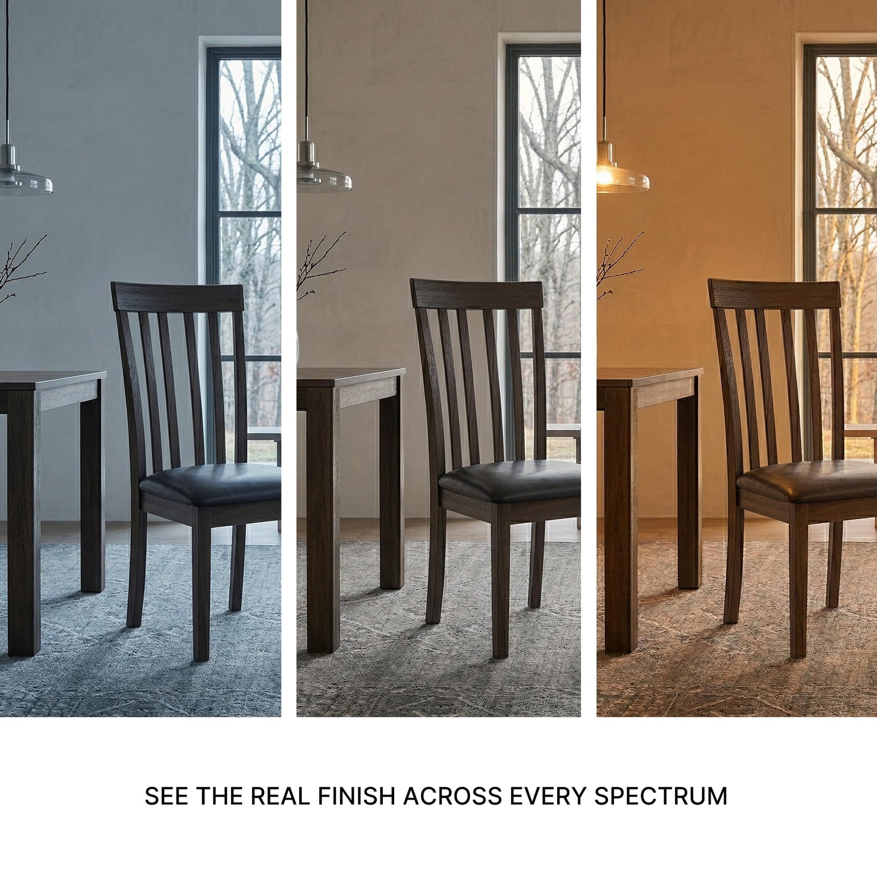 Signature Design by Ashley Hammis Rake Back Dining Room Chair, Set of 2, Dark Brown