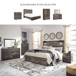 Signature Design by Ashley Cayboni Vintage 5 Drawer Wide Chest with Safety Stop for Bedroom, White