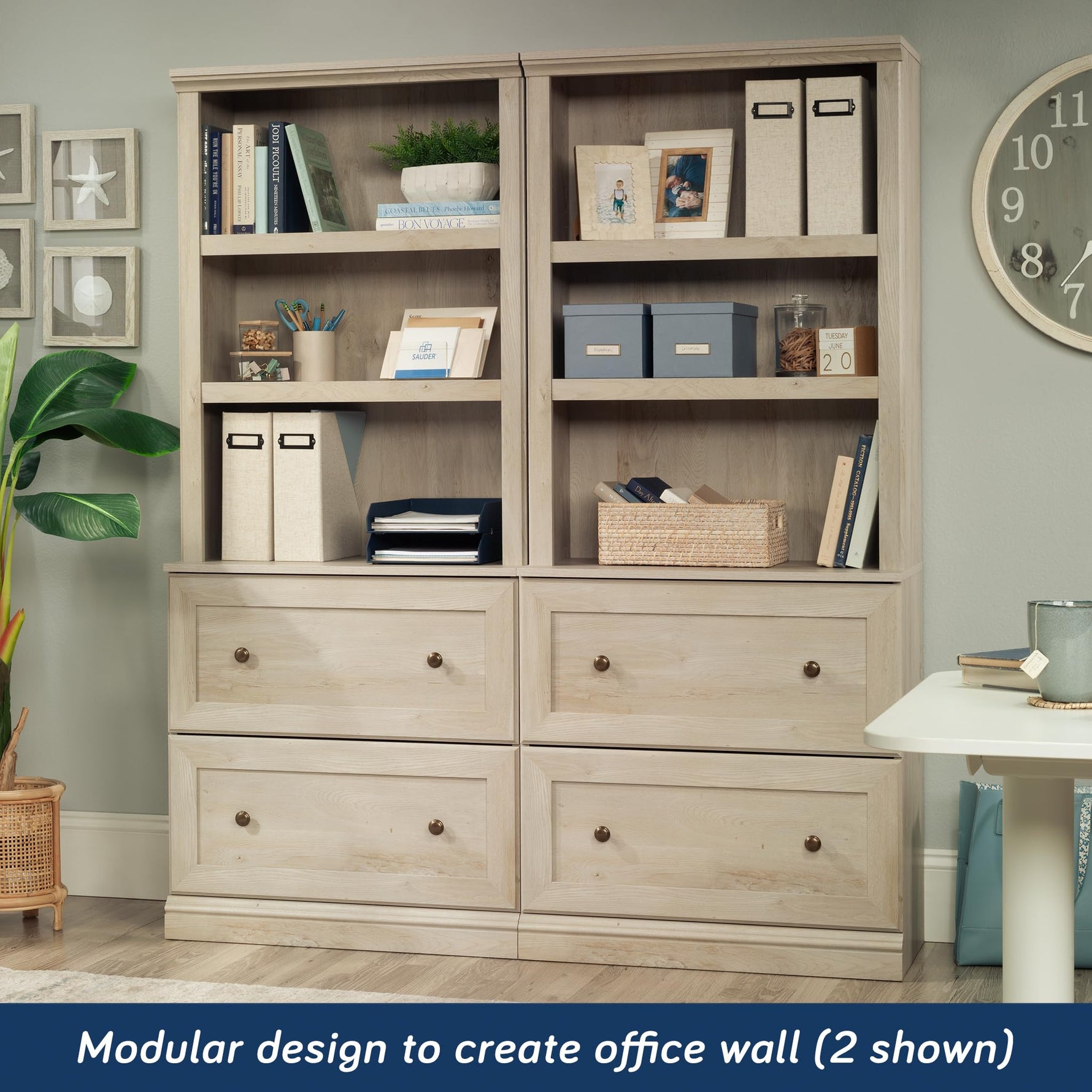 Sauder Miscellaneous Storage Library, in a Select Cherry Finish