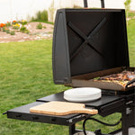 Blackstone Original 36" Griddle, Portable Outdoor Grill with Built-In Hood, Black - Includes Extendable Side Shelves and Caster Wheels