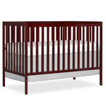 Dream On Me Synergy 5-in-1 Convertible Full-Size Baby Crib with Toddler, Day & Full Bed Conversion in White, GreenGuard Gold & BSA, 3 Mattress Heights, Sustainable Pinewood