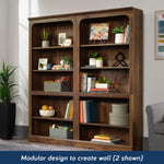 Sauder Select 5-Shelf Bookcase, Chalked Chestnut Finish