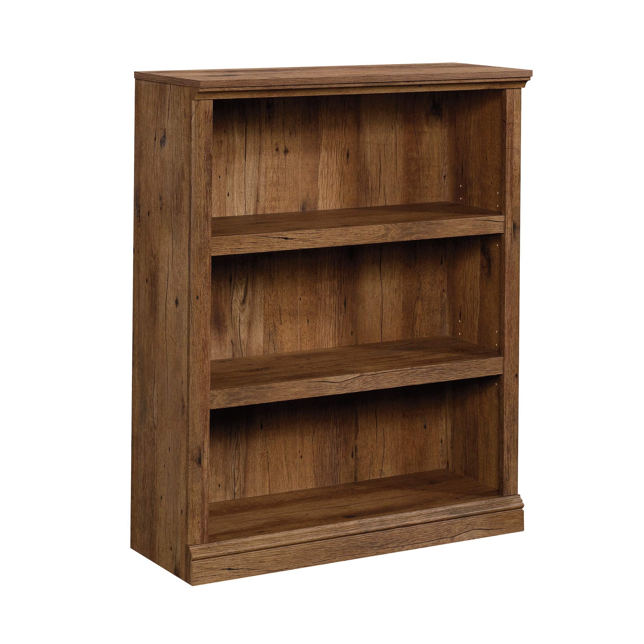 Sauder Miscellaneous Storage 3-Shelf Bookcase/ Book shelf, Oiled Oak finish