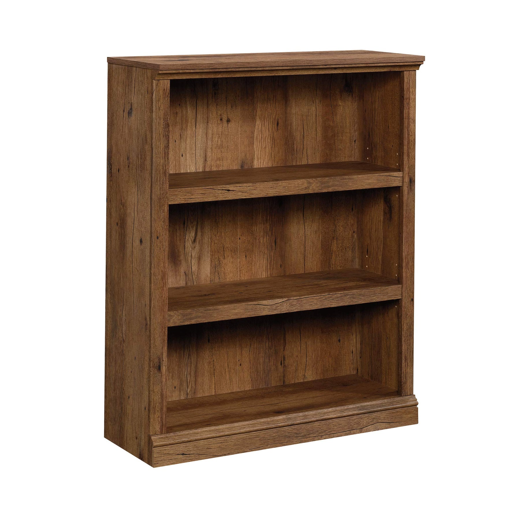 Sauder Miscellaneous Storage 3-Shelf Bookcase/ Book shelf, Oiled Oak finish