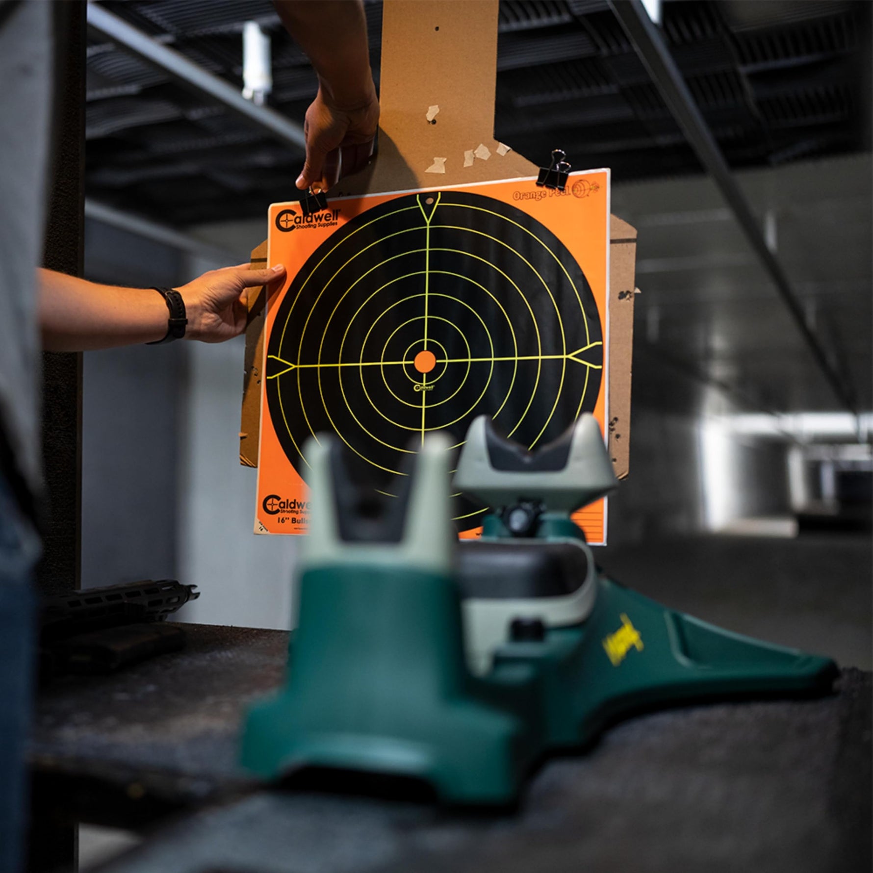 Caldwell Matrix Adjustable Ambidextrous and Adjustable Rifle, Pistol Shooting Rest for Range, Precision Shooting, Sight In and Stabilizing Shots, Green