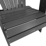 Lifetime 60335 Faux Wood Adirondack Chair, Shale Stone