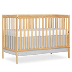 Dream On Me Synergy 5-in-1 Convertible Full-Size Baby Crib with Toddler, Day & Full Bed Conversion in White, GreenGuard Gold & BSA, 3 Mattress Heights, Sustainable Pinewood