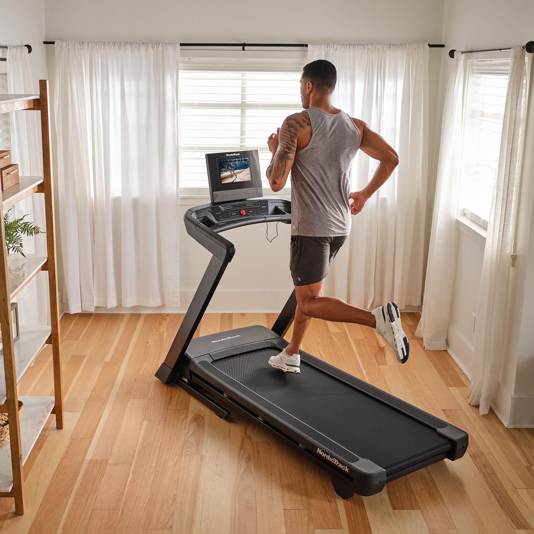 NordicTrack T Series 10 Treadmill with 10" Tilting Touchscreen and Compact Design