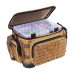 Plano Guide Series 3600 Tackle Bag, Medium, Beige 1680 Denier Fabric with Waterproof Base, Includes 5 Stowaway Utility Boxes, Premium Fishing Storage for Baits & Lures