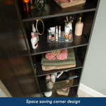 Sauder Homeplus Corner Cabinet, Dakota Oak Finish
