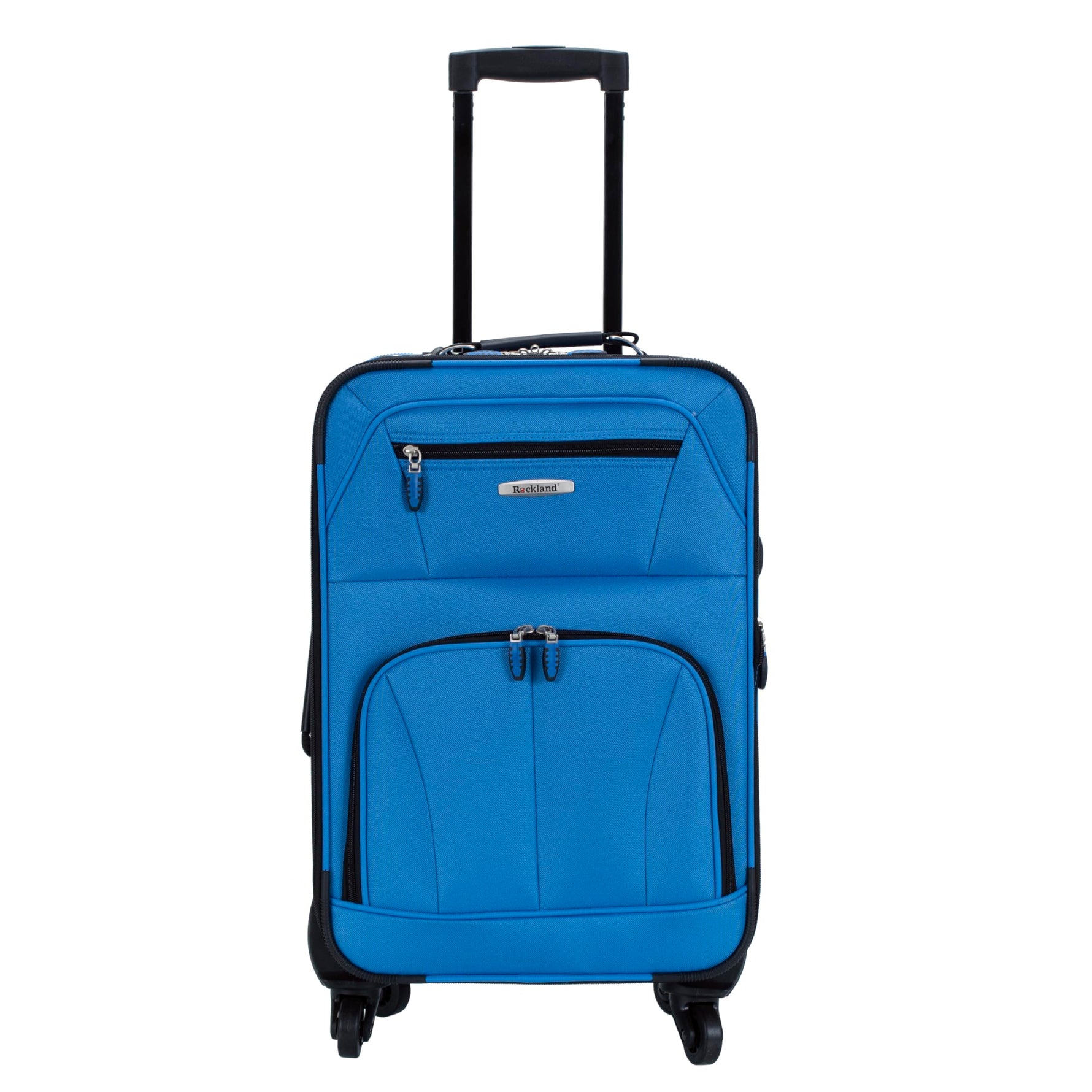 Rockland Pasadena Expandable Spinner Carry-on 19", Black