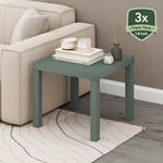 Furinno Classic Homey Square Parsons Side End Table, 1-Pack, Black