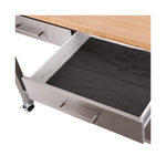 Seville Classics Commercial Work Table Island Utility Cart Prep Station, for Restaurant, Kitchen, Warehouse, Garage, Hotel, Home, Stainless-Steel Top NSF , 49" W x 24" D | Heavy-duty durable workstation supports 1,000 lb with adjustable wire shelf, is ver