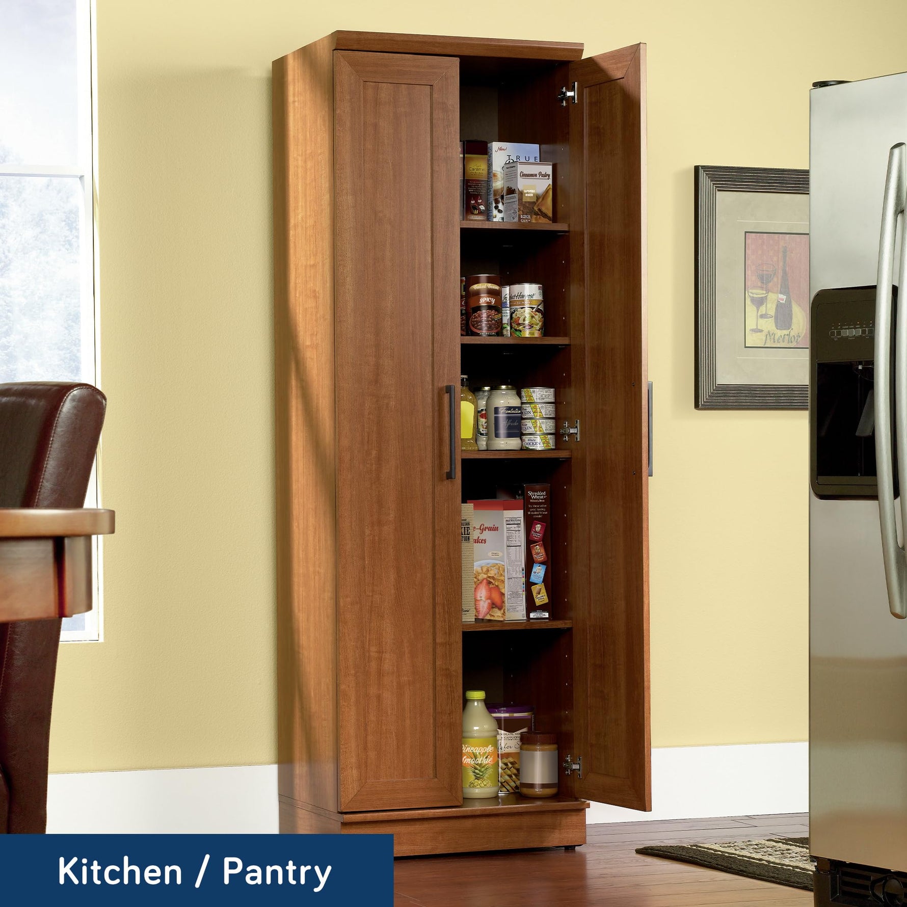 Sauder HomePlus Storage Cabinet/ Pantry cabinets, Dakota Oak finish