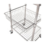 Seville Classics Commercial Work Table Island Utility Cart Prep Station, for Restaurant, Kitchen, Warehouse, Garage, Hotel, Home, Stainless-Steel Top NSF , 49" W x 24" D | Heavy-duty durable workstation supports 1,000 lb with adjustable wire shelf, is ver