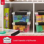 IRIS USA 6-Pack 6 Quart Storage Bins with Lids | Transparent design makes contents easy to find. Ideal for shoes, photos, documents, and small essentials. Nestable design