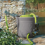 Suncast 300 ft. Decorative Resin 5 Gallon Hose Storage Pot 4-Pack, Gray Speckle, CPLHPL100