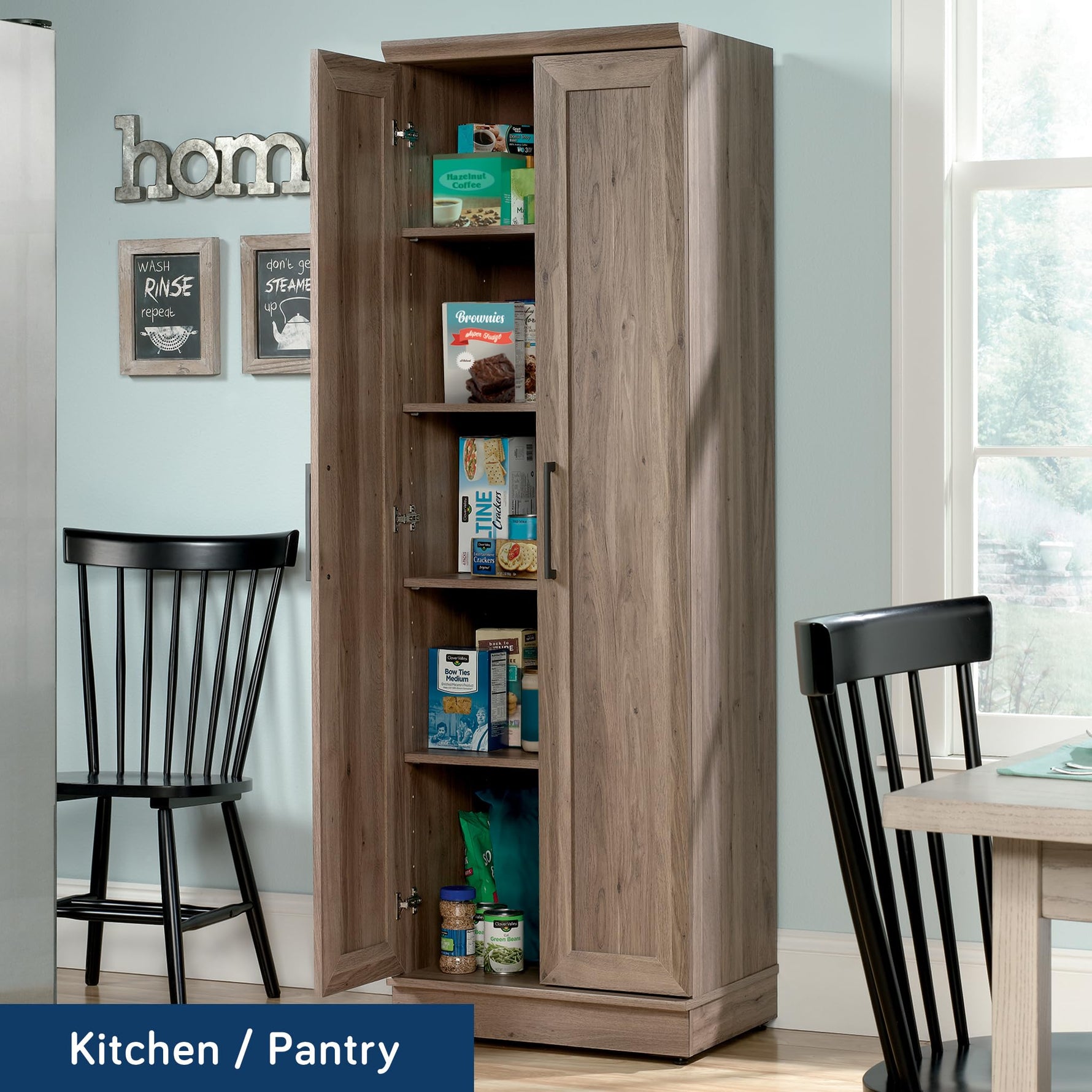 Sauder HomePlus Storage Cabinet/ Pantry cabinets, Dakota Oak finish