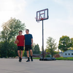 Lifetime Portable Basketball Hoop, Adjustable Height 7.5-10 Ft, 44 Inch Shatterproof Fusion Backboard, Base with Wheels