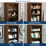Sauder Select 5-Shelf Bookcase, Chalked Chestnut Finish