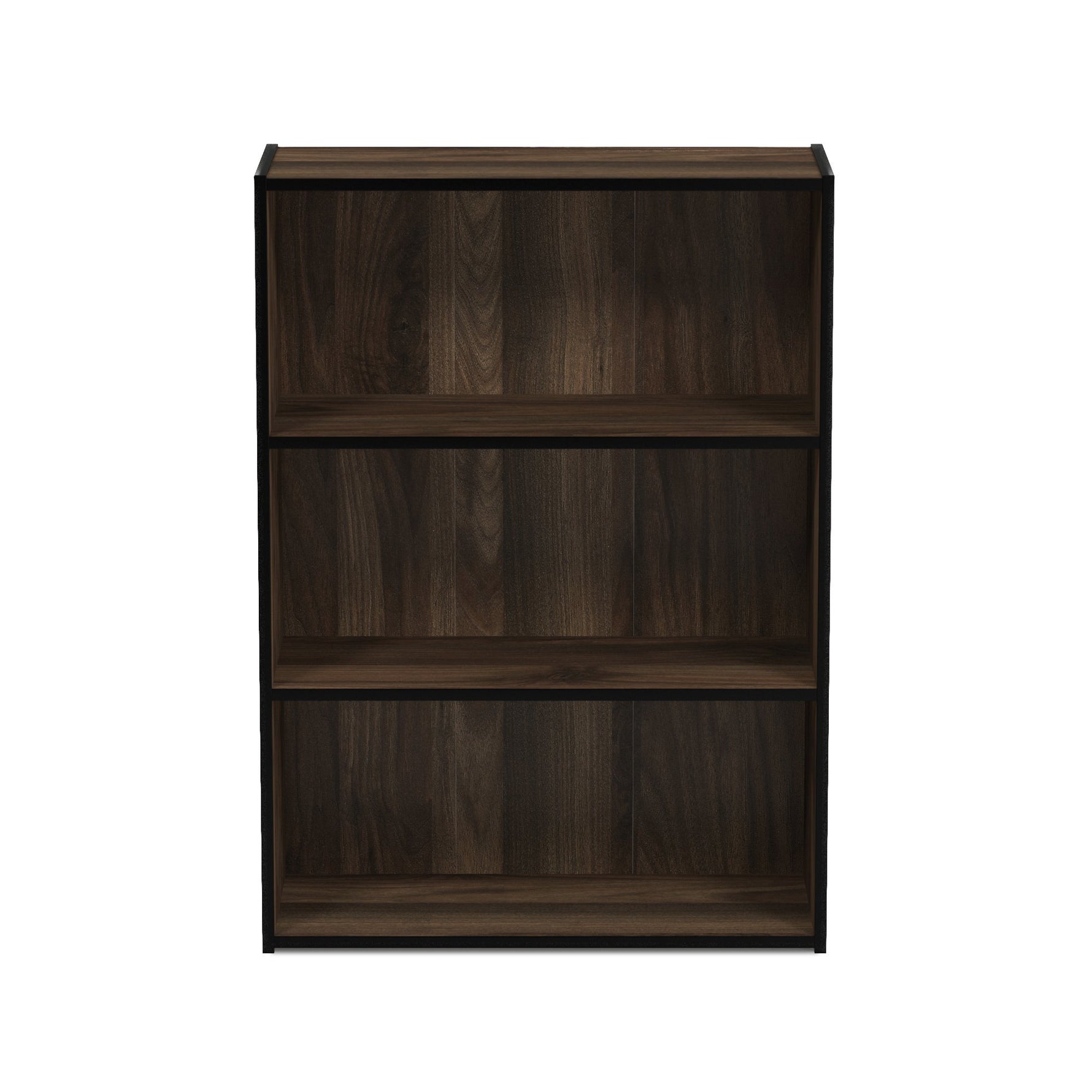 Furinno PASIR Book Shelf, 3-Tier Bookshelf, Storage Shelves Bookcase, 9.7 x 23.7 x 31.5, for Living Room, Bedroom, Home Office, Plain White