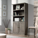 Sauder Miscellaneous Storage 5-Shelf/Book Shelf 2-Door Bookcase, Glacier Oak Finish