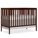 Dream On Me Synergy 5-in-1 Convertible Full-Size Baby Crib with Toddler, Day & Full Bed Conversion in White, GreenGuard Gold & BSA, 3 Mattress Heights, Sustainable Pinewood