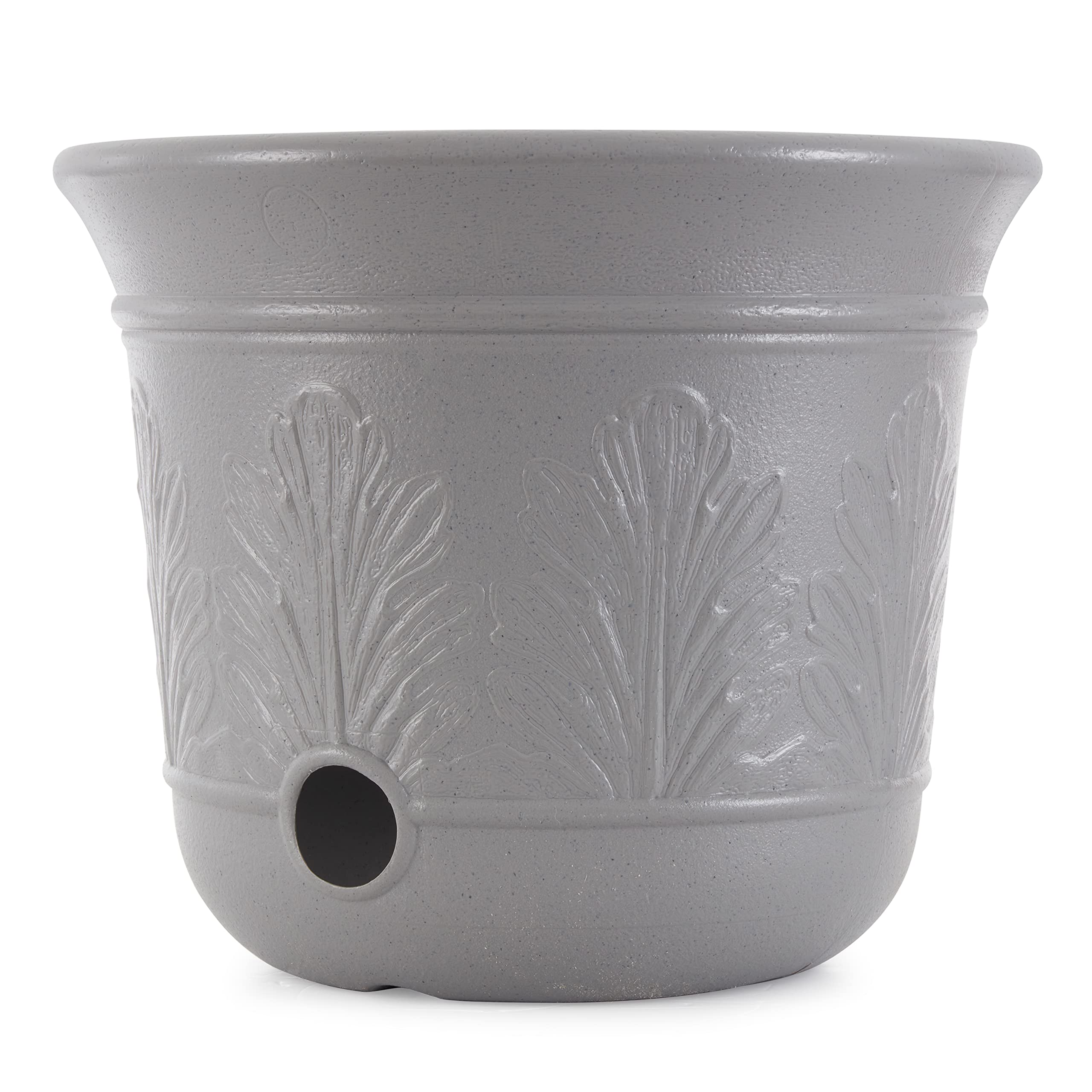 Suncast 300 ft. Decorative Resin 5 Gallon Hose Storage Pot 4-Pack, Gray Speckle, CPLHPL100