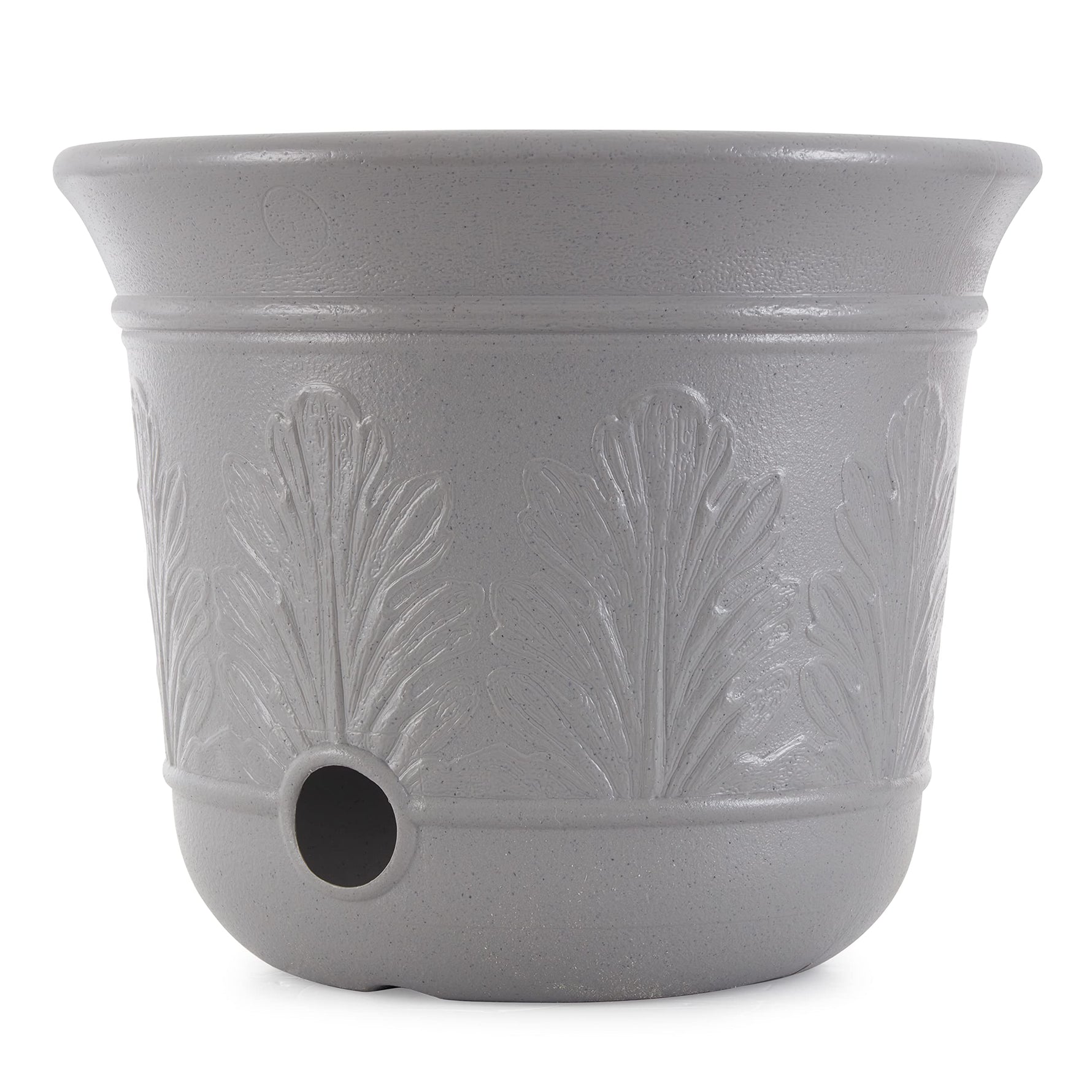 Suncast 300 ft. Decorative Resin 5 Gallon Hose Storage Pot 4-Pack, Gray Speckle, CPLHPL100