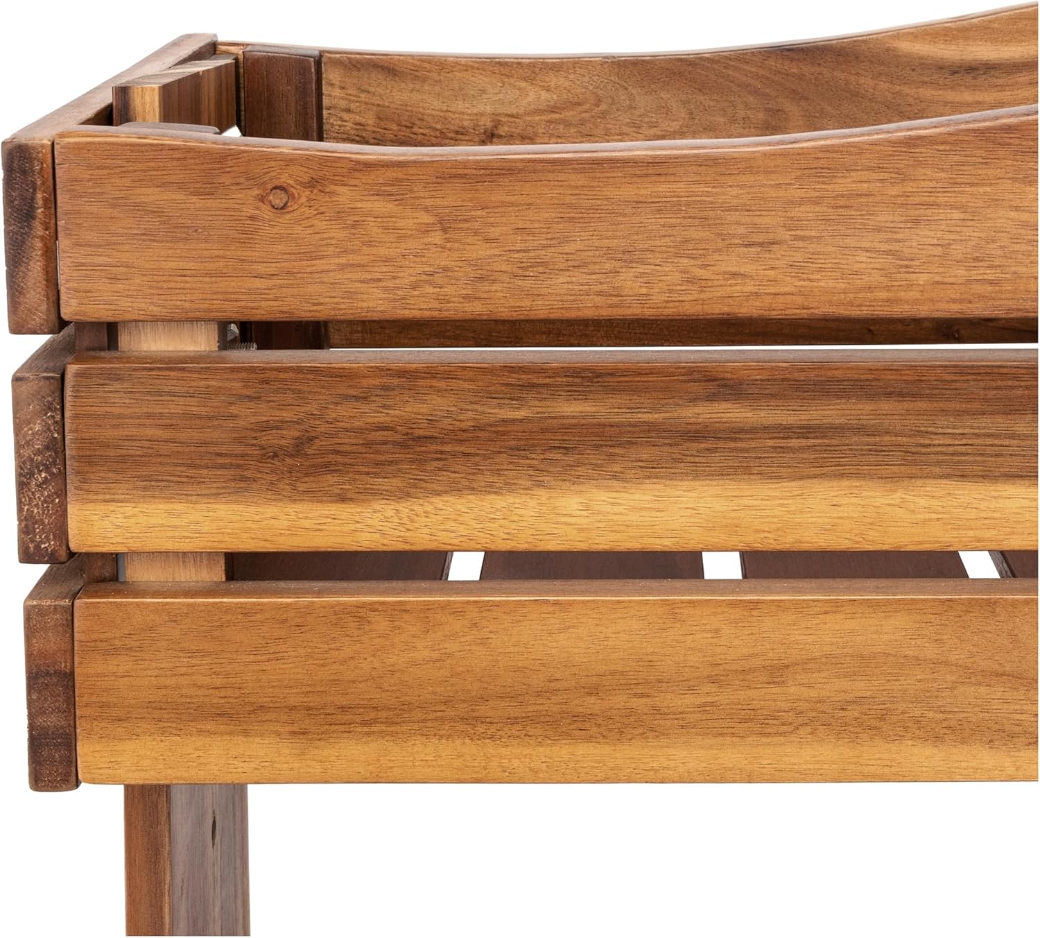 Seville Classics Acacia Wood 3-Tier Vertical Garden Planter